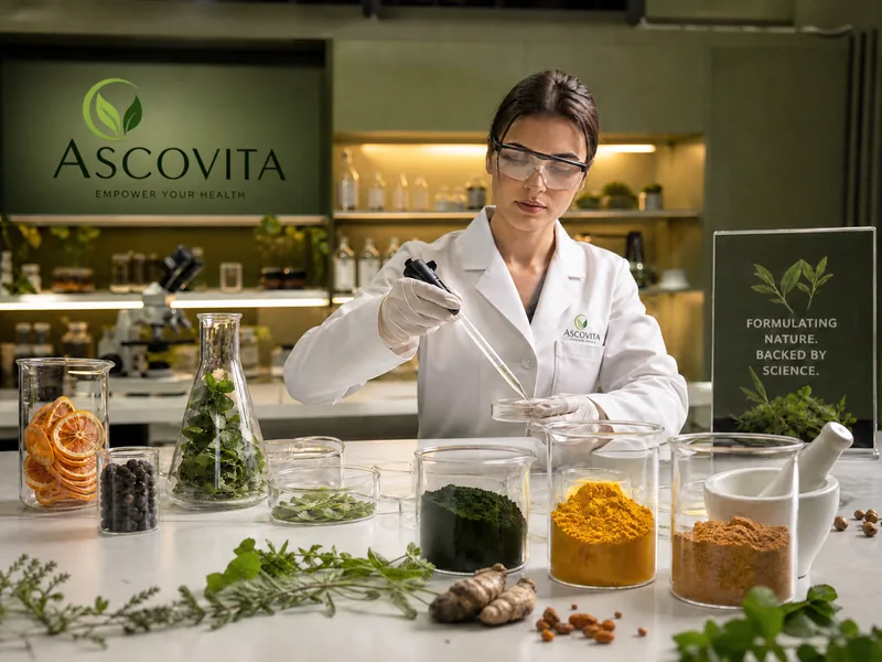 Ascovita R&D formulation laboratory — product development