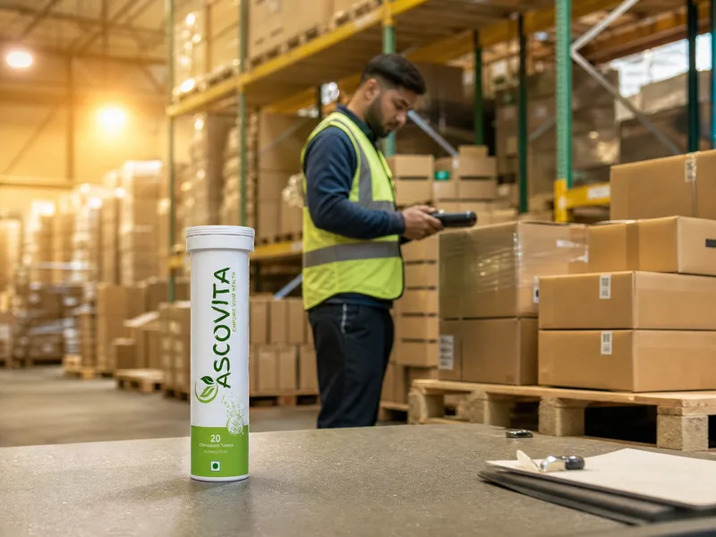Distribution warehouse with Ascovita products